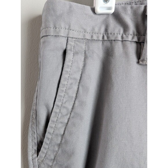 Talbots Pants Gray Relaxed Chino Straight Leg Mid-Rise Flat Front Size 12P - Picture 3 of 8